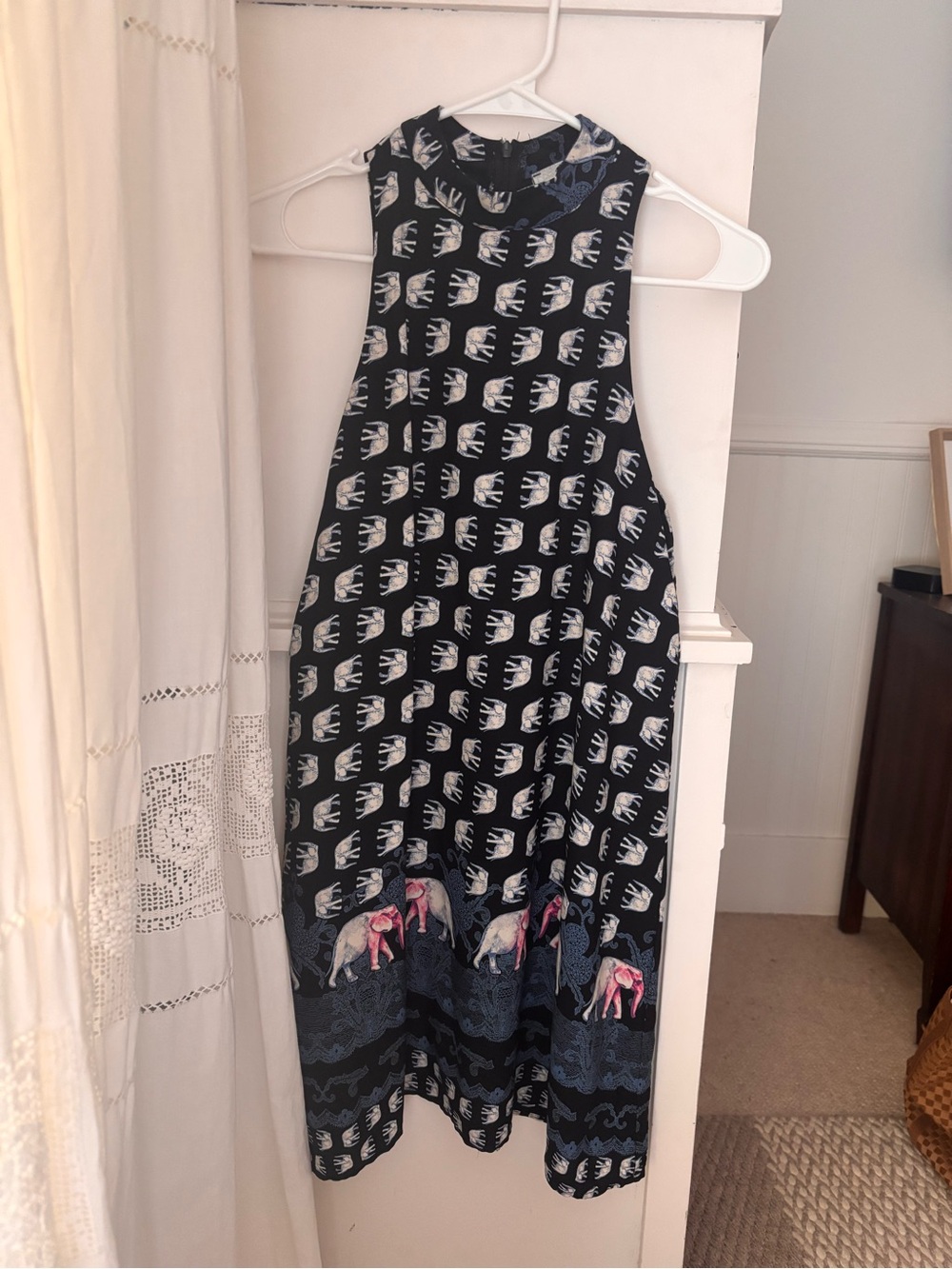 High neck elephant dress